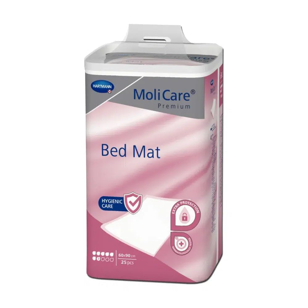 MoliCare Premium Bed Mat Lot de 6 x 30 Protections de lit avec Noyau Absorbant en Flocons de Cellulose 40 x 60 cm