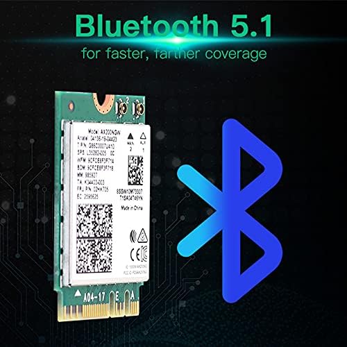 Teday AX200NGW module highlighting Bluetooth 5.1 capability.