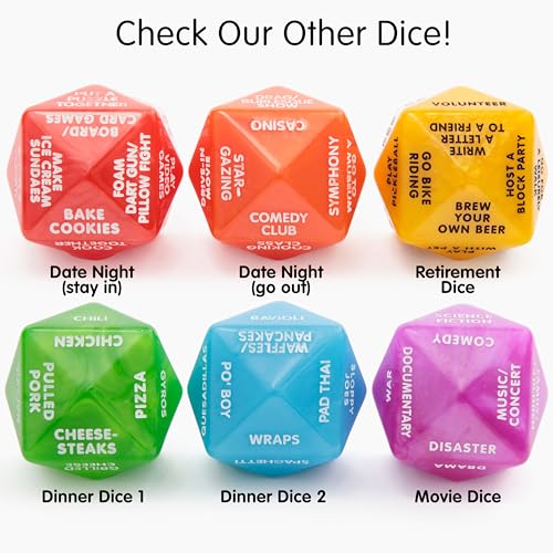 Dinner Dice – Meal Decision Dice for Couples & What’s for Dinner (Green), Dinner Decider Game for Takeout or Restaurant, Food Decision Dice for Date Night, Foodie Gift or Fun Family Meal Idea by Itera - Image 7