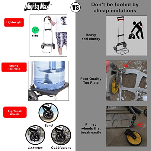 Dbest Products 01-533 Trolley Dolly Mm, Black Handtruck Cart Hardware Garden Utility thumb #3