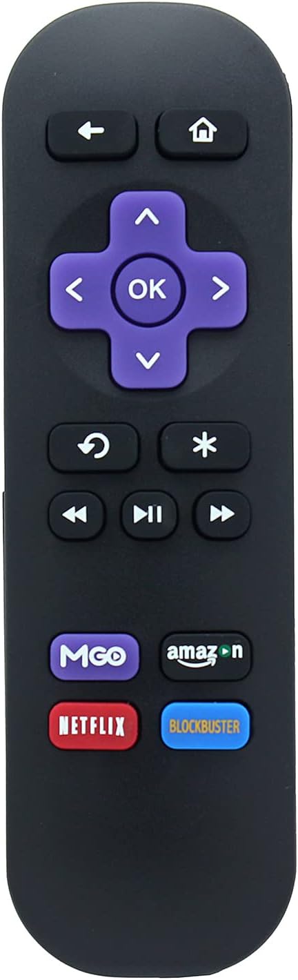 Azwok Remote Control Replacement for Roku 1 2 3 4 HD LT XS XD Express 3930X 4620X 3900R 3900RW 3910RW 4620RW 3700RW 3710RW 3710XB 3900XB 4620XB 4620R 3700R 420 20R 10 XB 500R 2700R 2450XB 3920R