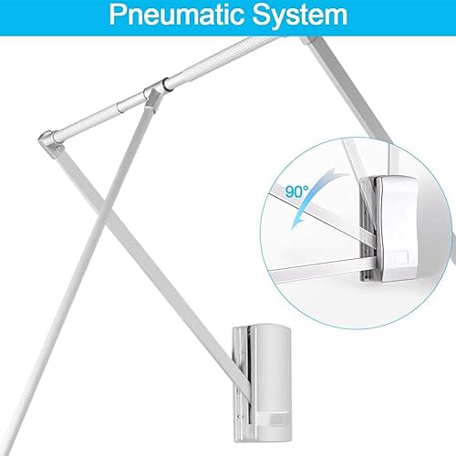 Miniatura 3 de Barra desplegable para armario, ancho ajustable, elevador de riel de aluminio retráctil para ropa, organizador de barra para colgar ropa, sistema de