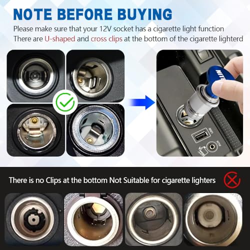 Image of NITROUS Button Car Cigarette Lighter Plug, Car Cigarette Lighter Replacement, Aluminum Alloy Push Button Lighter Plug, Standard 12V Fast Heating Power Socket for Auto