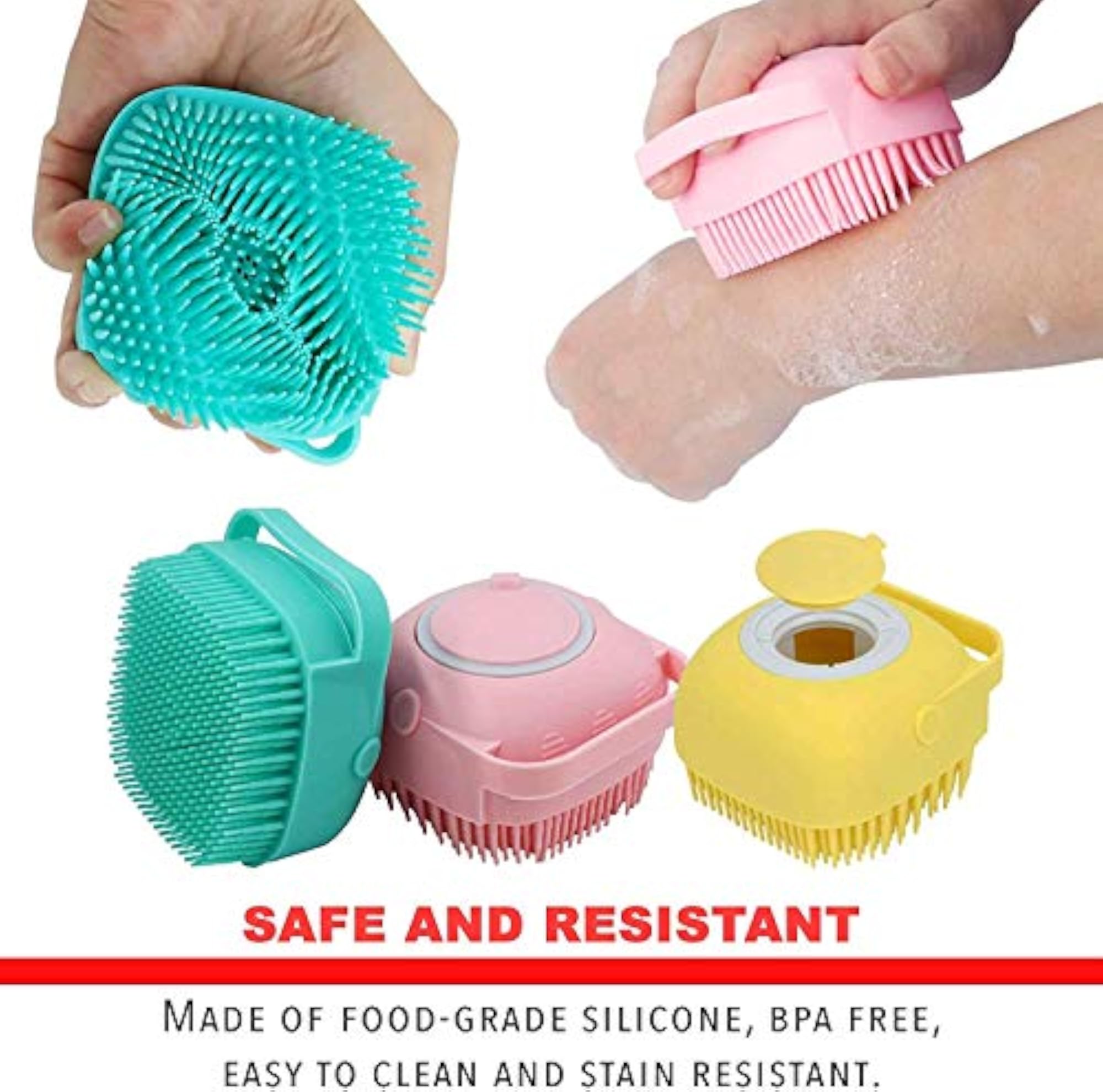 Silicone Hair Scalp Massage & Bathing Brush