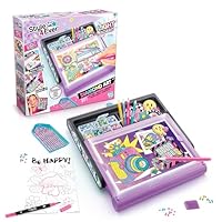 Style 4 Ever Canal Toys Light Up Diamond Art Case for Children - 3 in 1 Creative Set with Light Tablet, Posters and Rhinestone Stickers - Arts and Crafts Activity - Gift Idea for Children