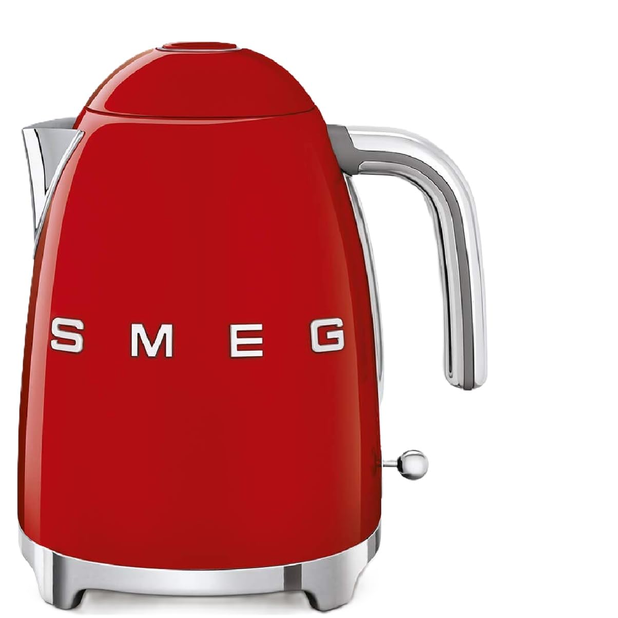 Smeg KLF03RDUS 50's Retro Style Electric Water Kettle, with Automatic Shutoff, Removable Base, and Water Indicator, Red (Renewed)