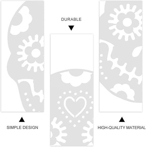 Miniatura 4 de 8 plantillas de pintura de calavera para Halloween, plantillas de pintura de plástico para niños, papel, vidrio, madera, paredes