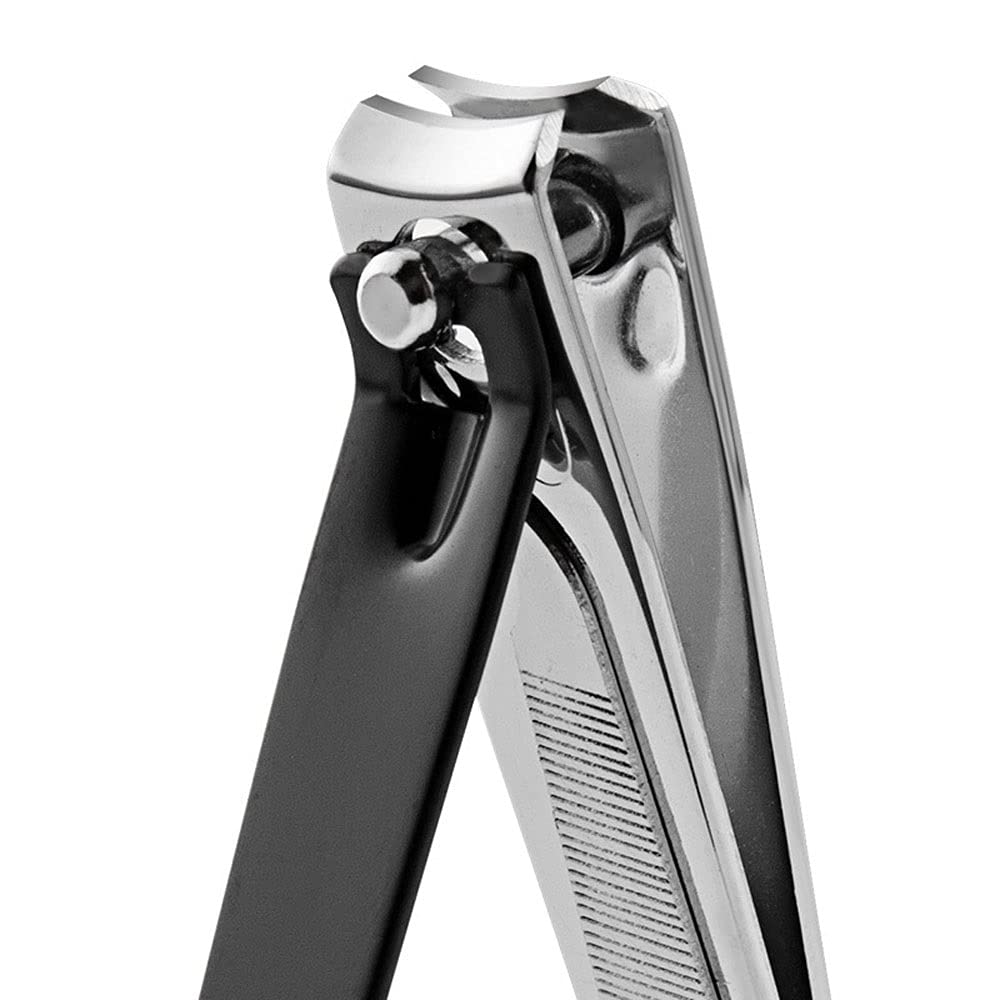 XIANGFAZJD Cortauñas Clipper de uñas de Acero Inoxidable, Conjunto de cortañas Grandes, Herramienta de decoración de uñas, Herramienta de Cuidado de uñas (Negro) (Size : Small)