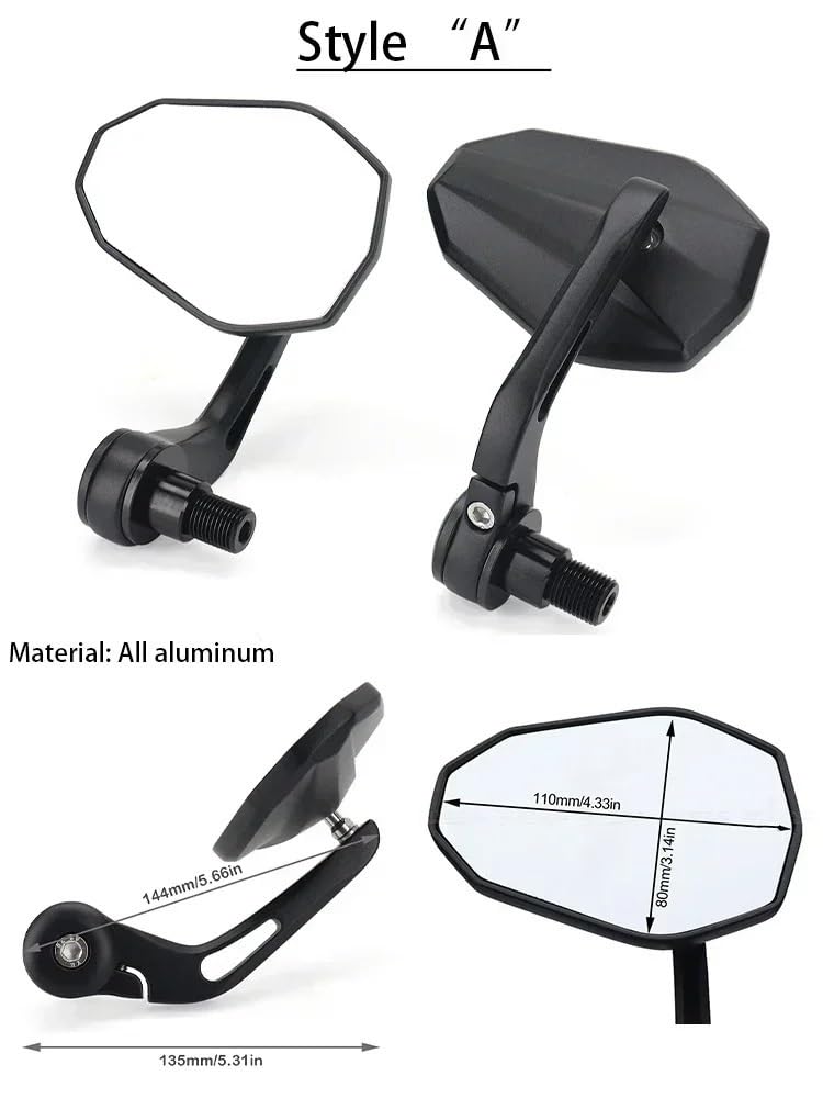 Do MT07 09 SP 10 XSR700 900 2021 Moto Lusterko końcówkowe kierownicy