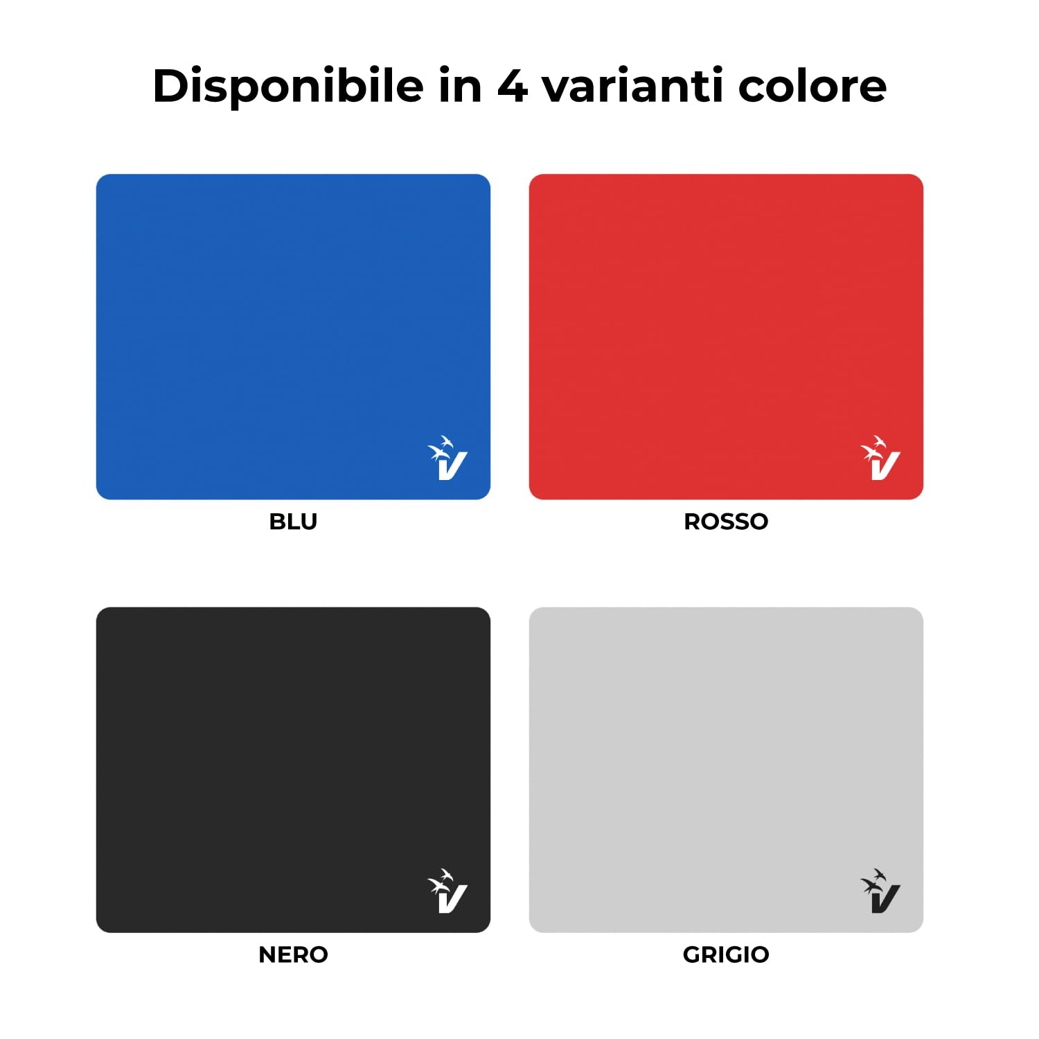 VulTech Mouse Pad MP-01B Blu Antiscivolo Gomma