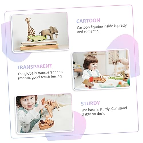 Abaodam 2 Pçs Globo De Presente De Neve De Aniversário Para Desenhos Animados De Neve LED - Presente