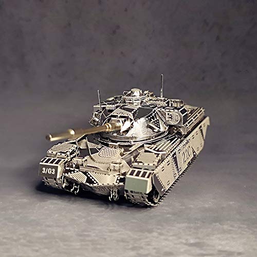 MTU 2pcs 3D Metall Puzzle MK50 Panzer JS-2 Panzer Tank Modell DIY 3D Laserschnitt Modell-Bausatz Spielzeug – Bild 5