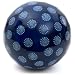 Oriental Furniture Decorative Porcelain Blue Ball with White Stars, 6-Inch