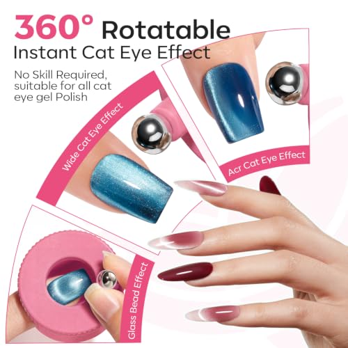Image of Modelones Cat Eye Magnet, 5D Automatic Nail Magnet for Gel Polish Nail Art