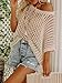 CFLHN Dark Apricot Crochet Tops for Women Short Sleeve Off The Shoulder Sweater Top Crochet Swimsuit Coverup for Beach Vacation Outfits XS