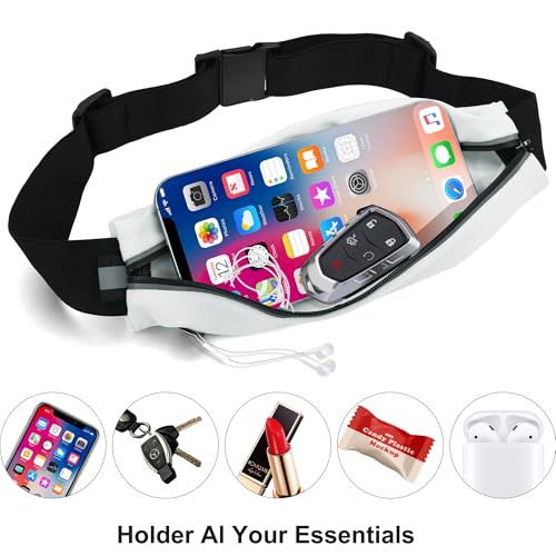 Image of Running Belt Fanny Pack for Men and Women Slim Running Bag Phone Holder Runner Money Belt Running Essentials Workout Fitness