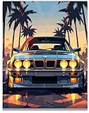 Inspirational Wall Art Co. - 1984 BMW E30 M3 Poster - Car Posters for Boys Room & Men | 11x14 Inches Unframed