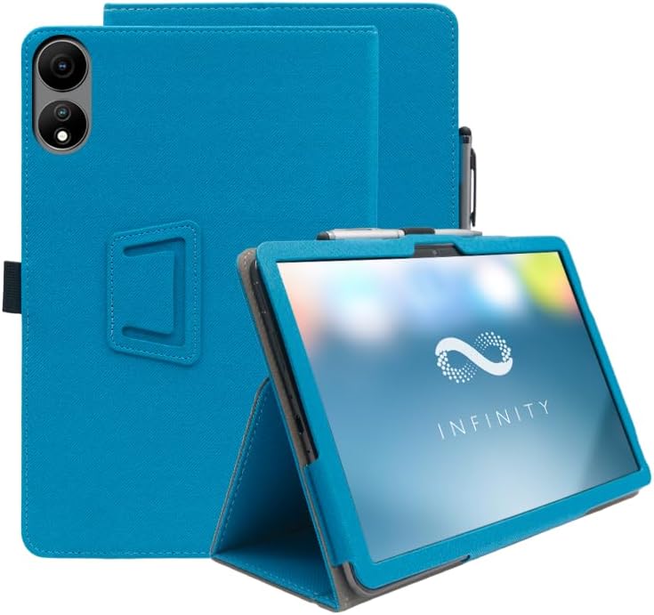 Compatible with Blackview Oscal Elite 1 12-INCH Tablet case, Full Coverage Ultra Slim PU Leather Cover Case Folding Stand Cover Protective Tablet Cover with Hand Strap Magnet (Light Blue)