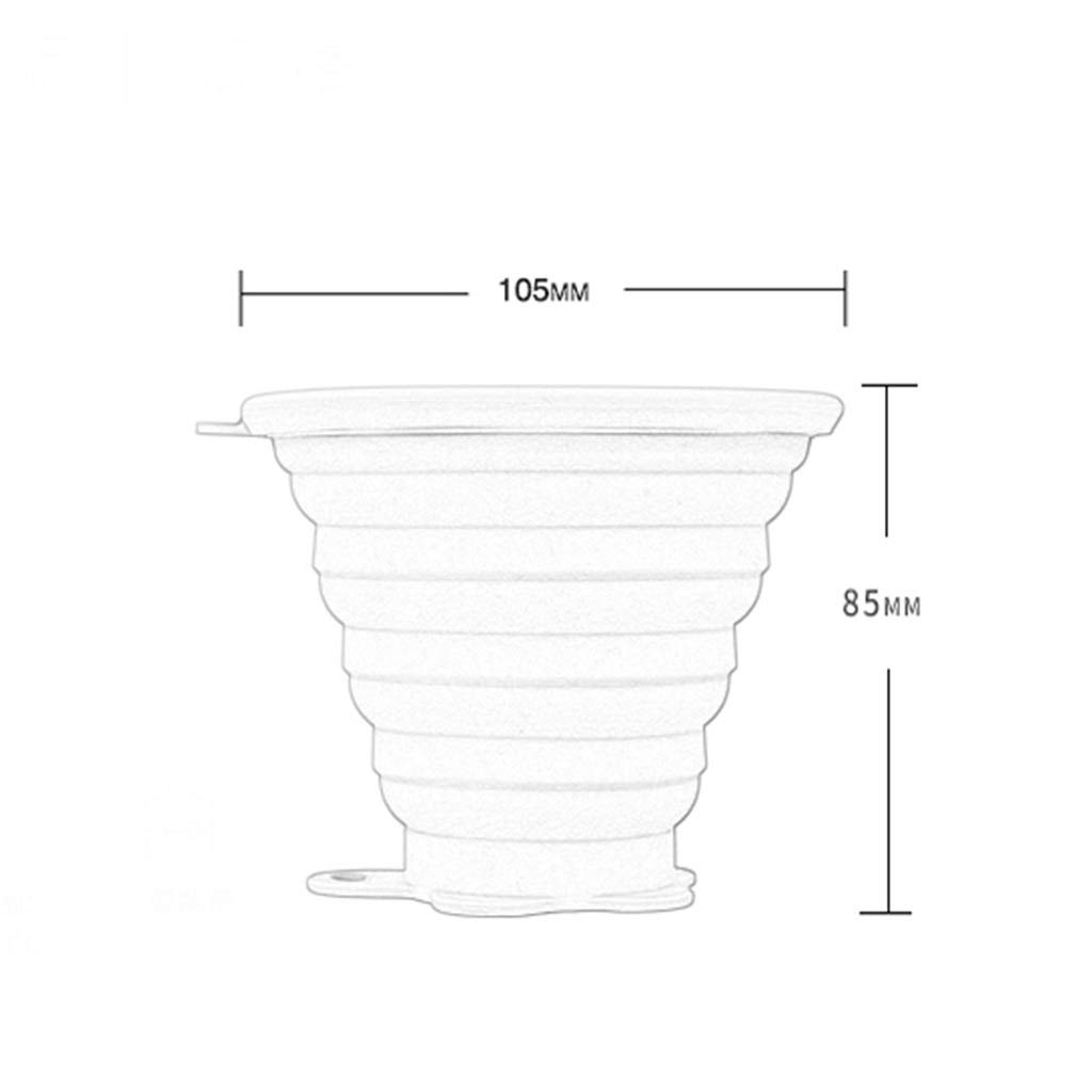 Faltbarer Campingbecher, Mehrzweck Outdoor-Reisen Mundspülbecher Tragbar Mini (6 Farben)