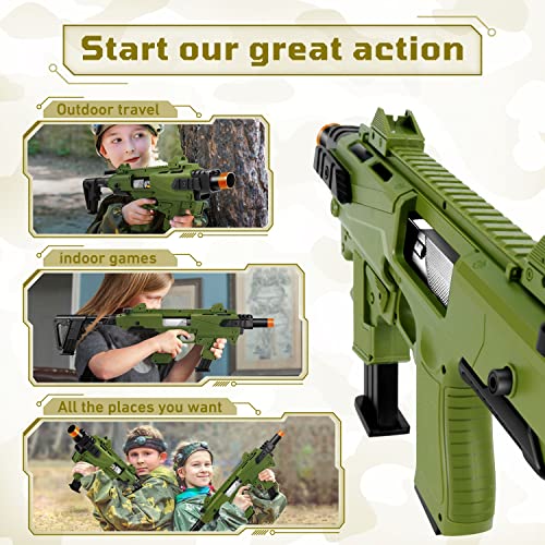 Izokee Combination Soft Bullet Toy Gun For 8+ Kids, Shell Ejecting Toy Gun, A Variety Of Combination Gameplay, 3 Clips, 80 Soft Bullets, Gifts For Boys Girls Birthday Christmas #TOP5