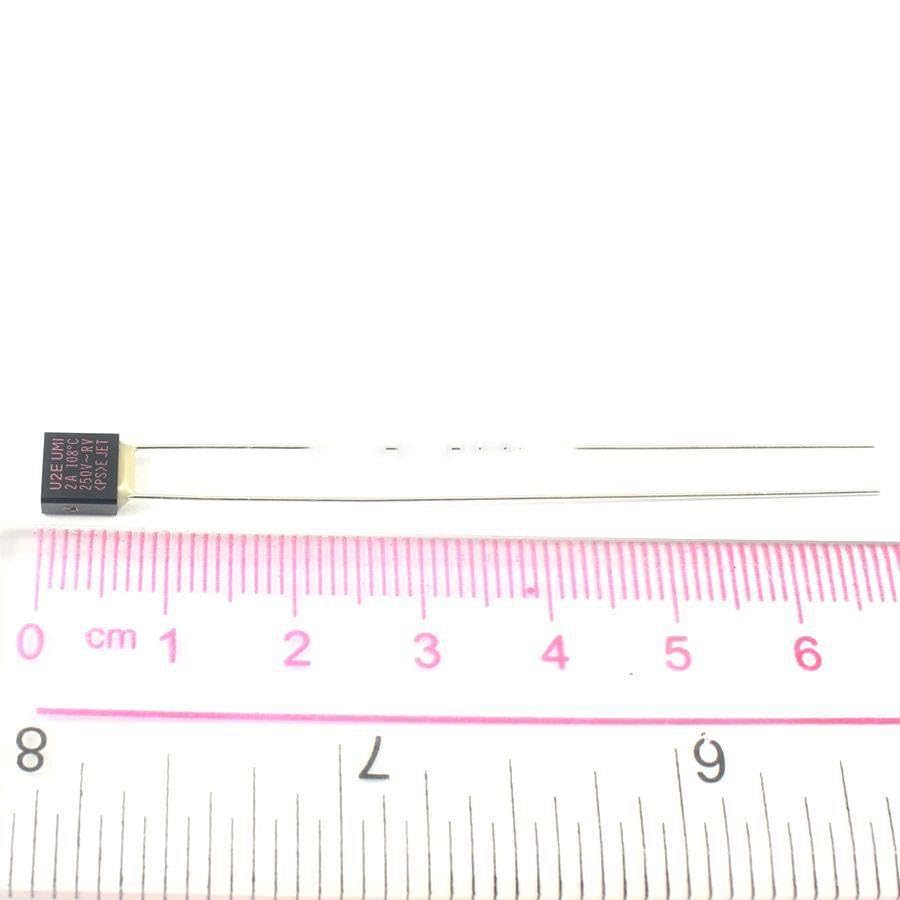 5Pcs UMI Thermal Fuse Type U2E TF Cutoff 108Degree 2A 250V