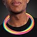 FlashingBlinkyLights Premium 22 Inch Glow Stick Necklaces in Assorted Colors, Bulk Tube of 50 Glowstick Necklaces