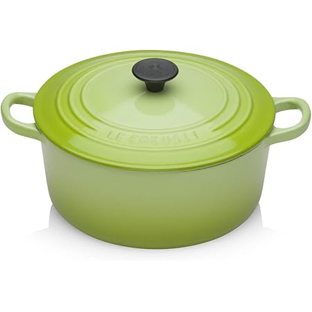 Amazon Co Jp ルクルーゼ ココット ロンド ホーロー 鍋 Ih 対応 22cm フルーツ グリーン 2501 22 71 ホーム キッチン