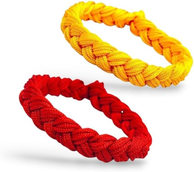 Thread Dhaga Bracelet for Men and Women Stylish Adjustable Hand Bracelet for Boys for Best Friends | Handmade Religious Bracelets Combo Set of 2 (Pack of 1)