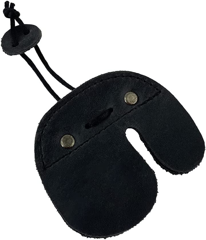 THE WHITE SHOP Hide & Drink, Rustic Leather Archery Finger Tab, Protect Guard for Recurve Bows, Fingers Protector, Shooting Practice Gear Sports & Outdoors Handmade