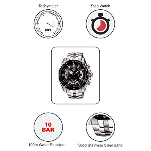 Image of Casio Edifice Chronograph Black Dial Men's Watch - EF-550D-1AVDF(ED390)
