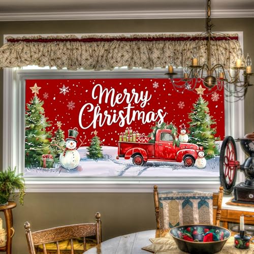 Vinilo Decorativo para Ventana Navidad 39.3 x 17.7 pulgadas miniatura 1