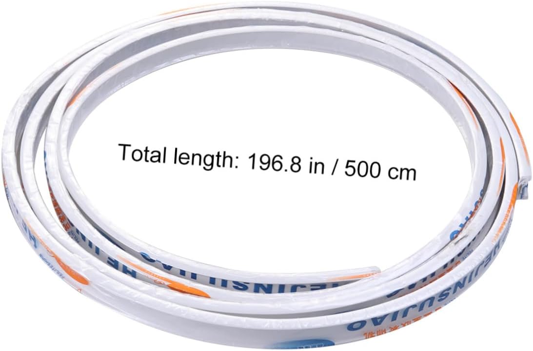 IMIKEYA Flexible Bendable Curtain Track Ceiling Drapery System for Showers and Room Dividers Easy Installation Wall Mount Accessories Included