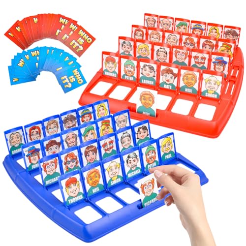 VEQENIFY Wer Ist Es Spiel, Wer ist es Lustiges Ratespiel Brettspiel, Family Erraten Spiele,Guess Who,Wer Bin Ich Spiel,Classic gesellschaftsspiele ab 6 Jahre (groß)