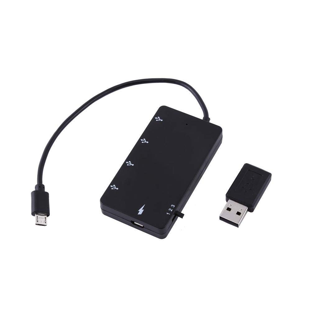 4-portowy koncentrator Micro USB Ładowarka HUB USB 2.0 Przedłużacz OTG Kabel do ładowania Adapter do rączki do gier, wtyczka USB do gniazda micro USB do smartfona i tabletu