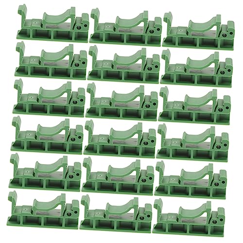 FUNOMOCYA 20pcs PCB Mounting Bracket Din Rail Adapter Panel Carrier Energy Meter PCB Holder PCB Bracket Din Rail Mounting Adapter PCB Adapter C45 Nylon Track Circuit Board