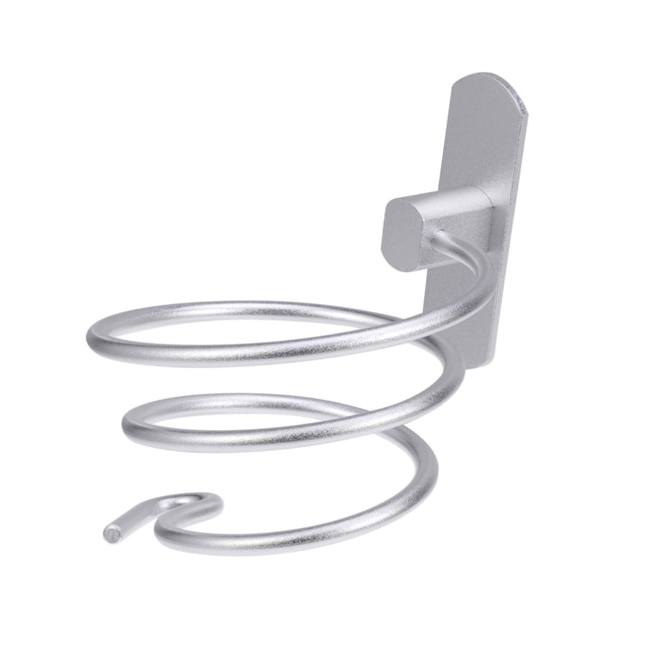 SOESFOUFU 1pc Aluminum Hair Dryer Holder Wall-mounted Spiral Storage Rack Metal Dryer Bracket for Bathroom