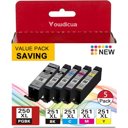 PGI-250XL/CLI-251XL 5‑Color Value Pack for Canon printers