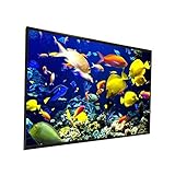 Projector Screen Outdoor 150 200 inch 300 inch White cloth material 180 250 inch Optional 16:9/4:3 for LED proyector (Size : 120 inch) (300 inch)