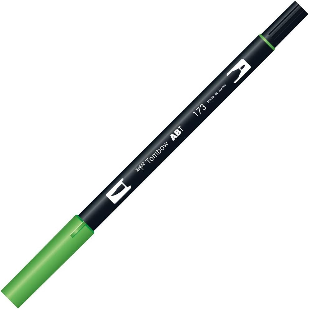 Tombow : Dual Tip Blendable Brush Pen : Willow Green