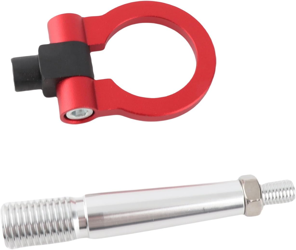 Tow Hook, Towing Hook for JDM Screw on Track Racing Towing Ring for GTR R35 370Z 2009 up for Juke 2011 up (Red)