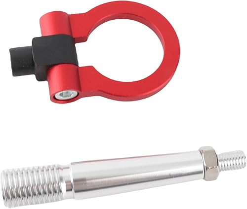 Miniatura 6 de Gancho de remolque, gancho de remolque para JDM tornillo en pista Racing anillo de remolque para GTR R35 370Z 2009 hasta para Juke 2011 arriba (rojo)