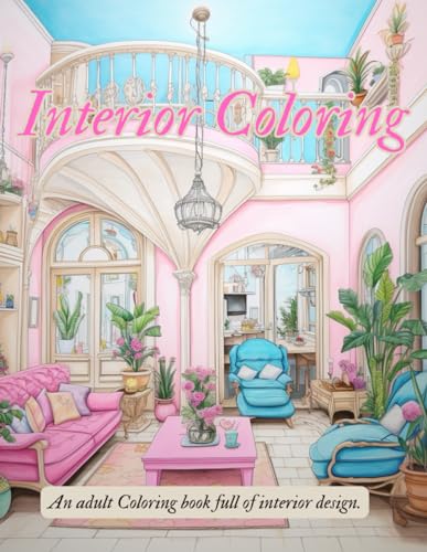 A Stylish Interior Home Coloring Experience "Color Your Dream Home": Stylish Home Interiors for Relaxation Home Style Coloring Book for All Ages image 2