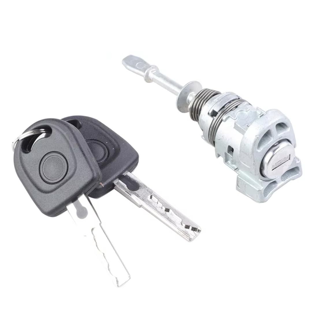 Rufutle Car Auto Door Lock Cylinder Barrel For Vw Touran Caddy 2003-2015, 1T0837167a Lock Door Lock Barrel Cylinder With Keys
