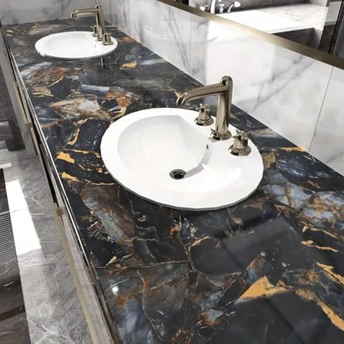 Image of PE Foam Wallpaper Marble WallPanels Self-Adhesive Sheet for Wall | Top-Quality | 4 Sq.Ft Wall Covering, Versatile, Water Resistant, and Scratch-Resistant (1, WW-AM-083)