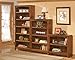Ashley Furniture Signature Design - Cross Island Medium Office Bookcase - 3 Adjustable Shelves - Casual - Medium Brown Finish