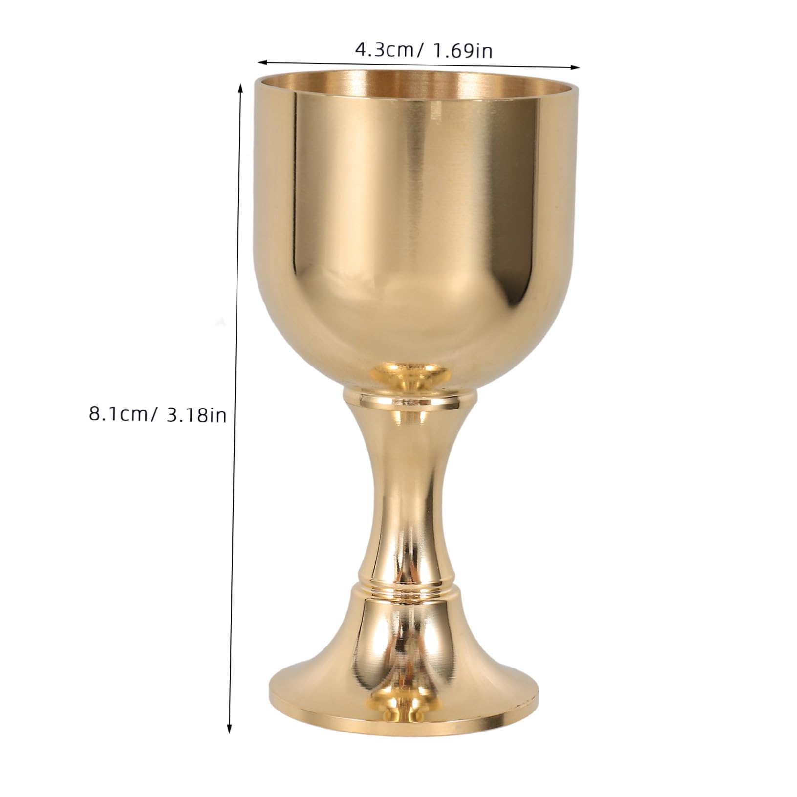 COLLBATH Vintage Copper Wine Goblet High Foot Dinner Liquor Cup for Weddings Parties and Home Use Elegant Design for Lasting Enjoyment Retro Style with Smooth