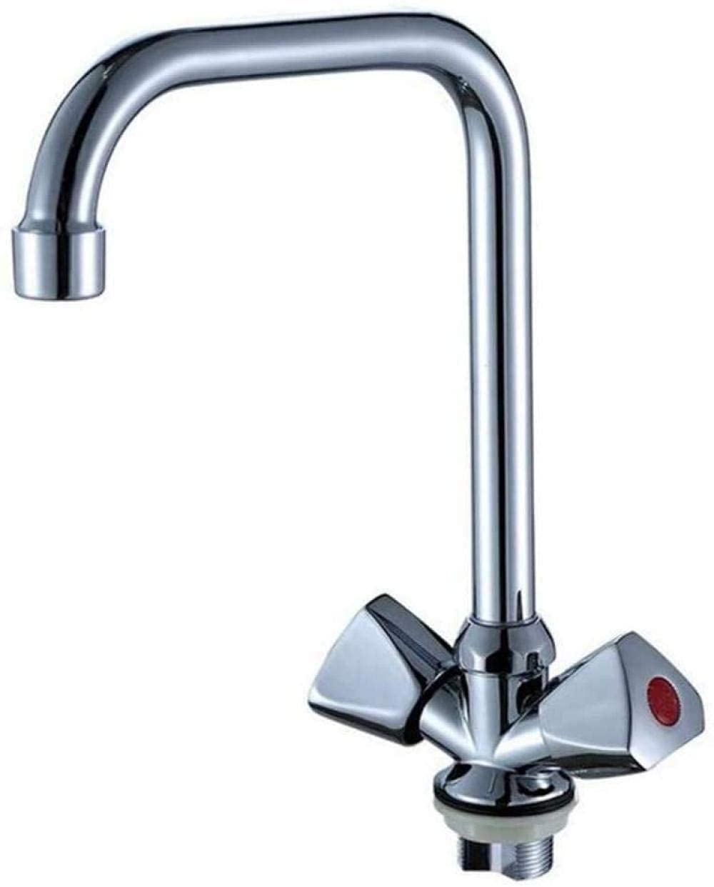 Robinet d'évier de cuisine moderne avec mitigeur eau chaude et froide chrome