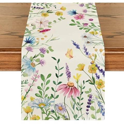Artoid Mode Lavender Eucalyptus Table Runner Cover