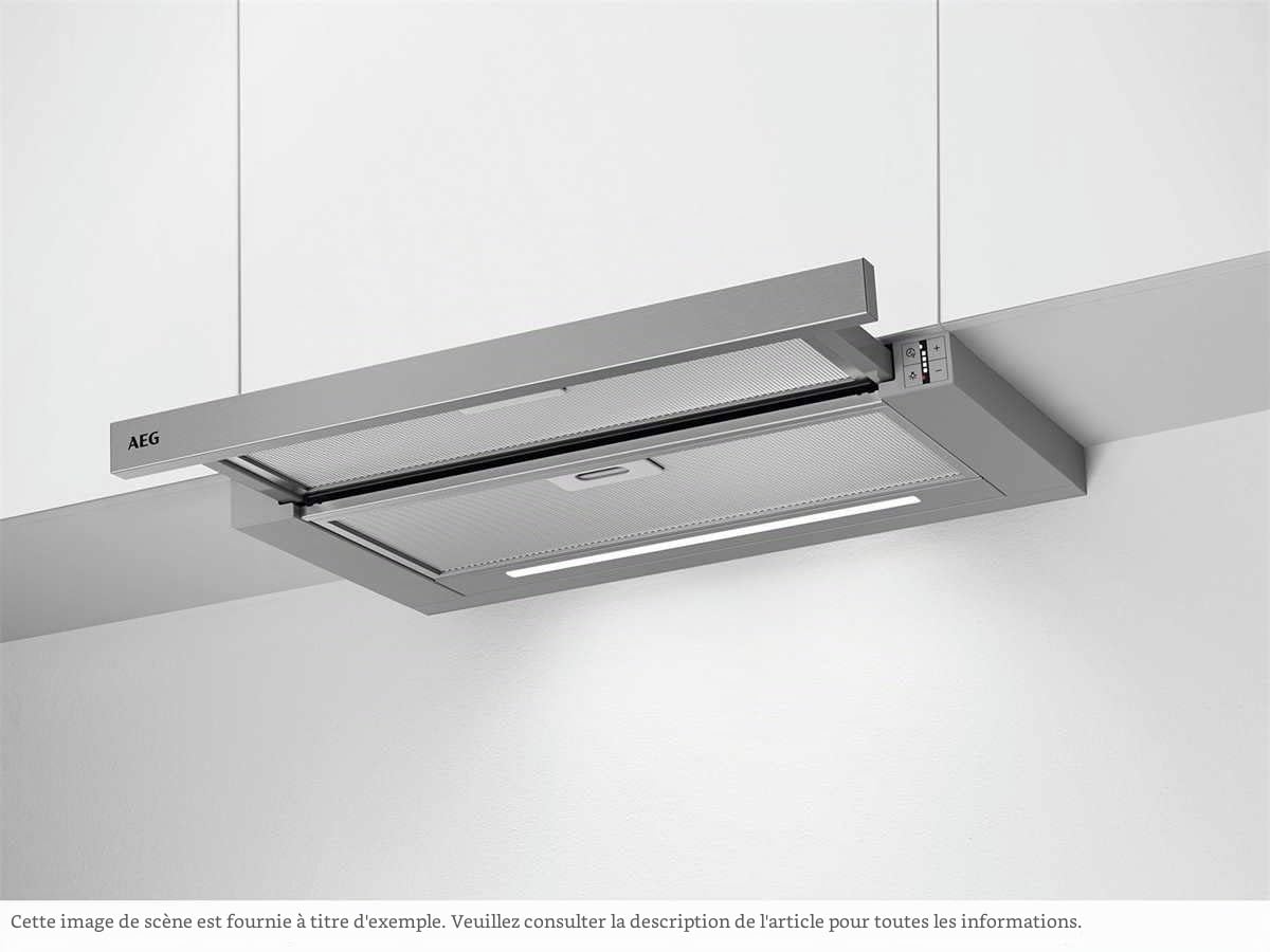 AEG Hotte aspirante DPE5660M - 60 cm - Gris - 660 m³/h