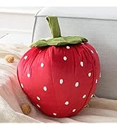 Phantoscope Strawberry Shaped Throw Pillow, Fun Home Decor of Fruit Themed Shaped Cushions, Decor...